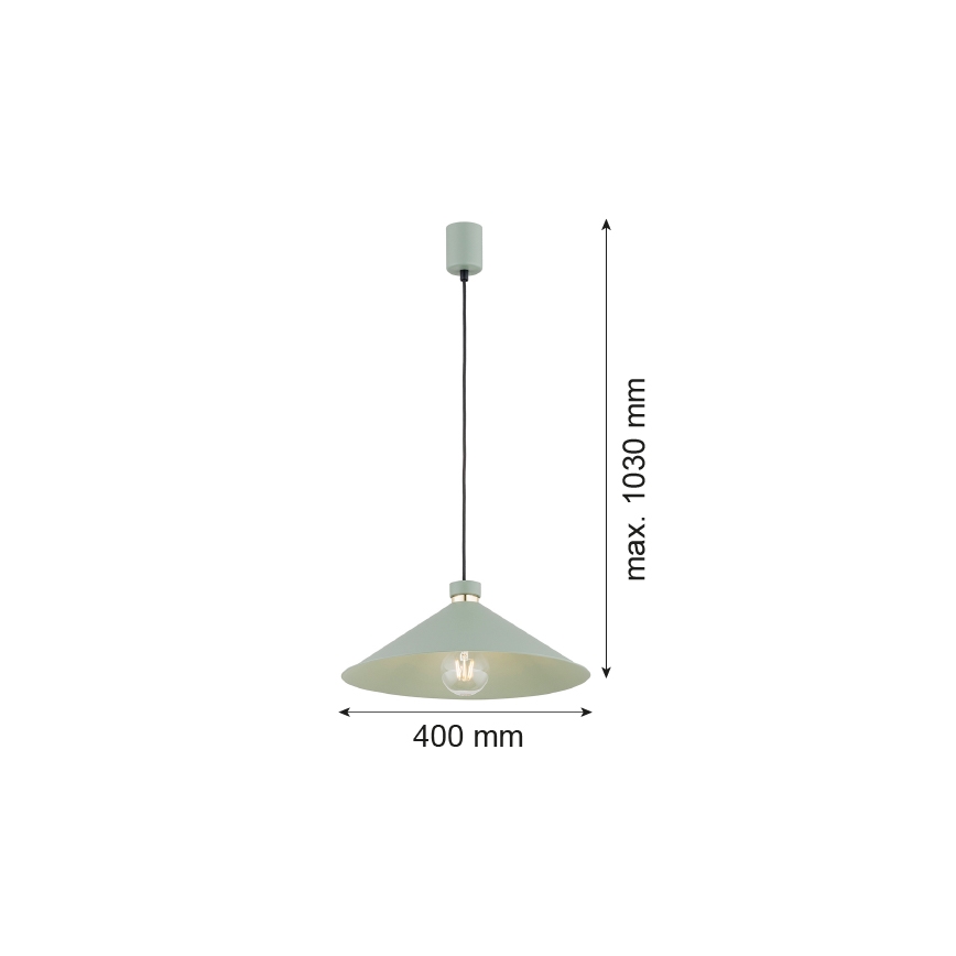 Argon 4694 - Lustr na lanku NASHVILLE 1xE27/15W/230V zelená