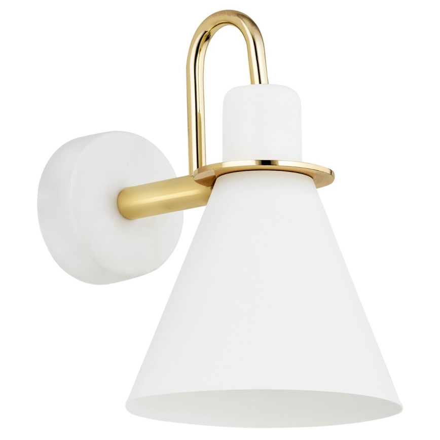Argon 4704 - Nástěnné svítidlo BEVERLY 1xE27/15W/230V bílá/zlatá