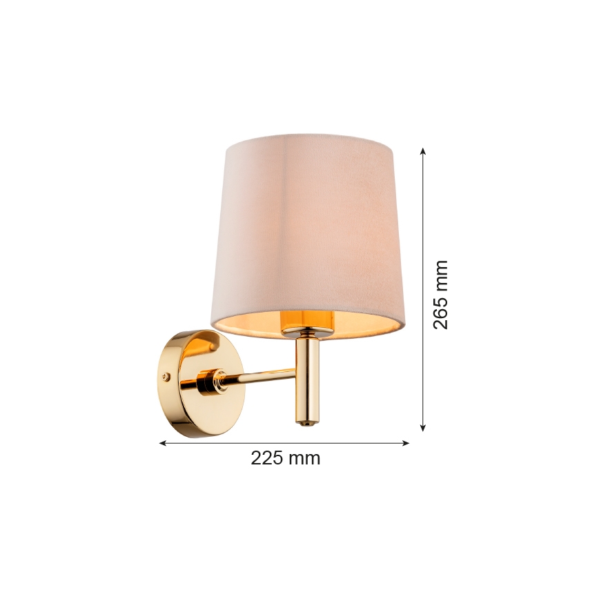 Argon 4727 - Nástěnné svítidlo PONTE 1xE27/15W/230V