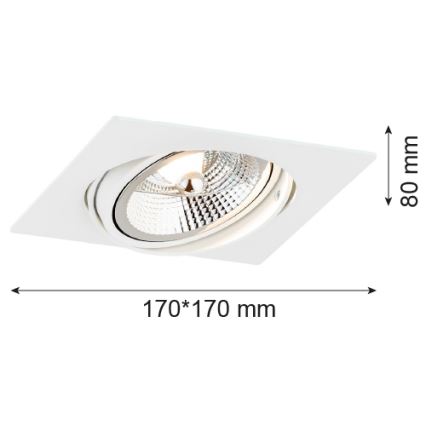 Argon 4745 - Podhledové svítidlo OLIMP 1xGU10-AR111/12W/230V bílá