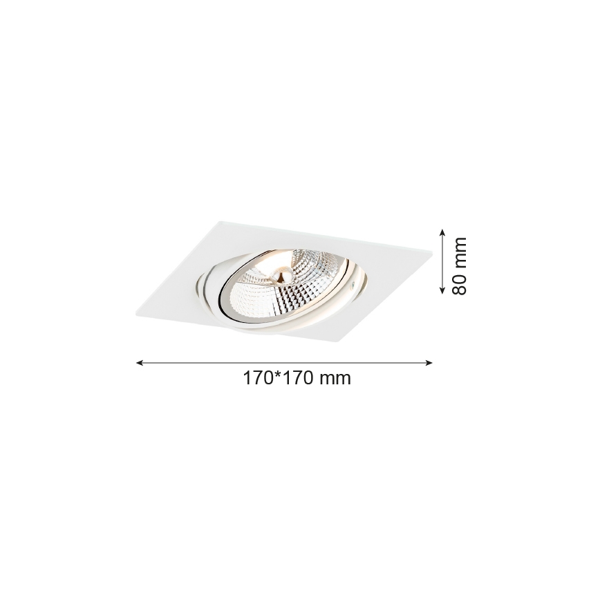 Argon 4745 - Podhledové svítidlo OLIMP 1xGU10-AR111/12W/230V bílá