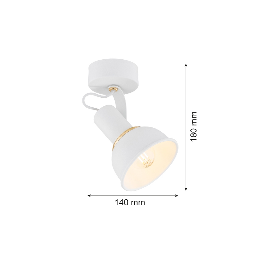 Argon 4899 - Bodové svítidlo TWIST 1xE14/7W/230V bílá/zlatá
