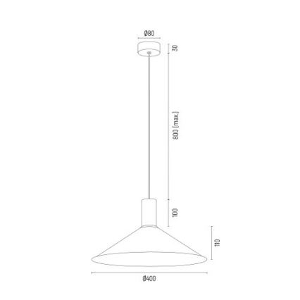 Argon 4911 - Lustr na lanku MINORI 1xE27/15W/230V bílá/zlatá