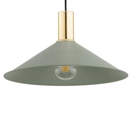 Argon 4913 - Lustr na lanku MINORI 1xE27/15W/230V zelená/zlatá