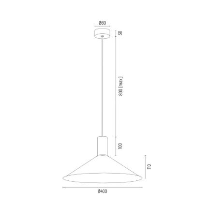 Argon 4913 - Lustr na lanku MINORI 1xE27/15W/230V zelená/zlatá