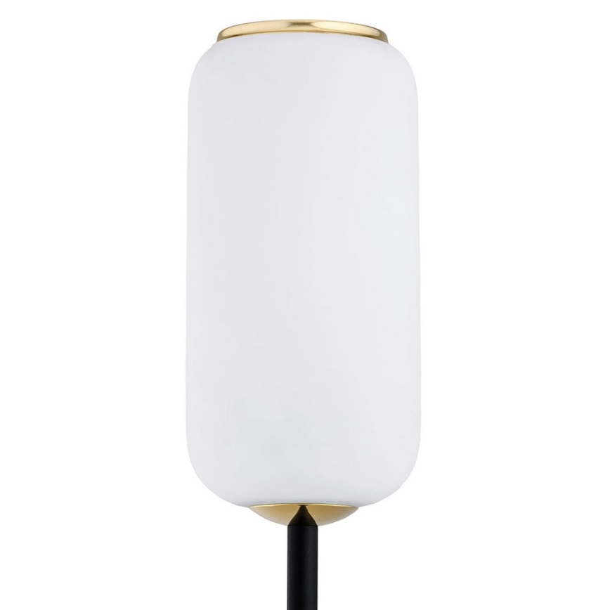 Argon 4995 - Stojací lampa VALIANO 1xE27/15W/230V černá/bílá/zlatá