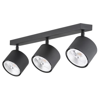 Argon 6101 - Bodové svítidlo CLEVLAND 3xGU10-AR111/12W/230V černá