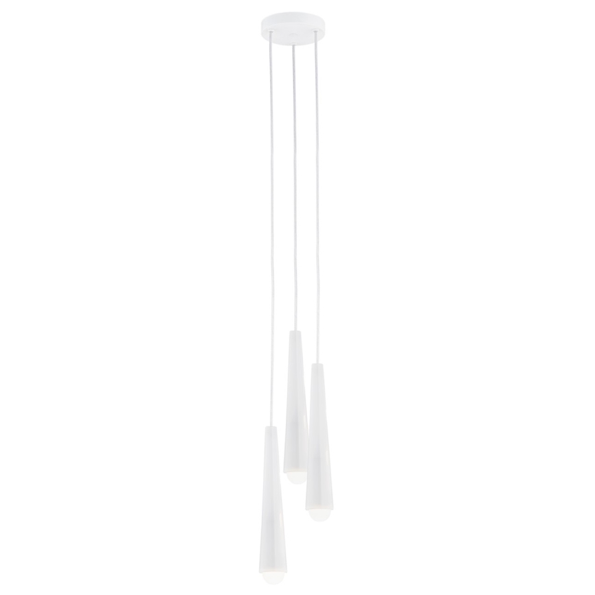 Argon 6102 - Lustr na lanku HOLLYWOOD 3xE14/7W/230V bílá