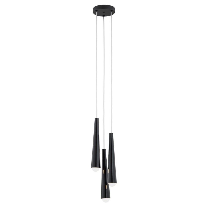 Argon 6103 - Lustr na lanku HOLLYWOOD 3xE14/7W/230V černá