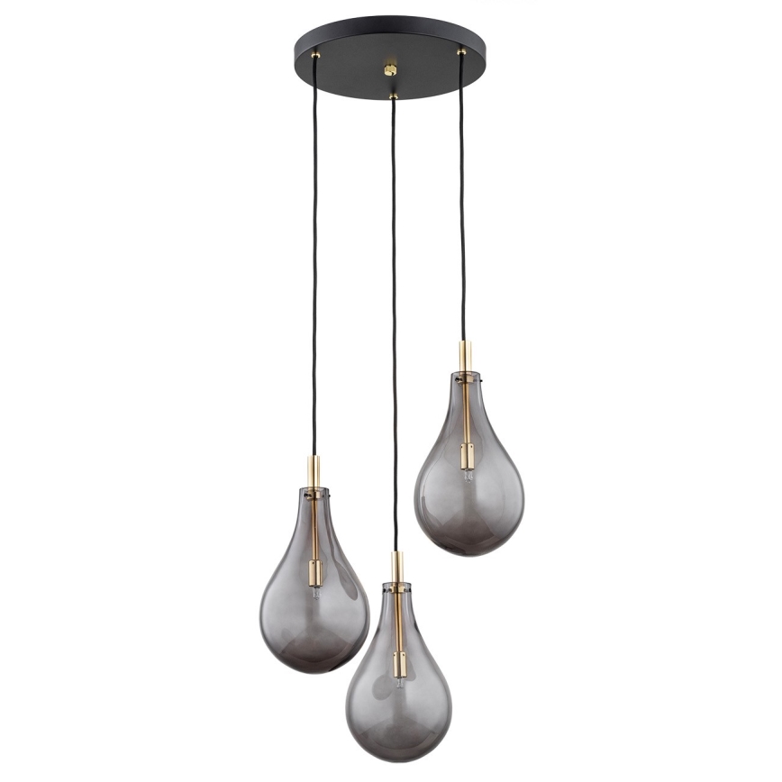 Argon 6105 - Lustr na lanku OAKLAND 3xG9/6W/230V černá