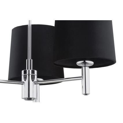 Argon 6108 - Lustr na tyči BOLZANO 3xE27/15W/230V černá