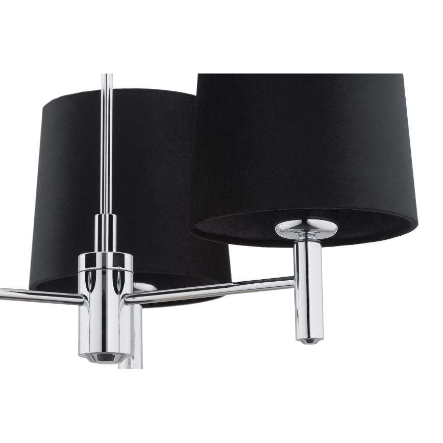 Argon 6108 - Lustr na tyči BOLZANO 3xE27/15W/230V černá