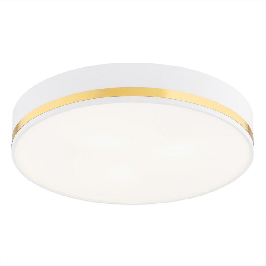 Argon 6138 - Stropní svítidlo AMORE 3xE27/15W/230V pr. 45 cm bílá/zlatá