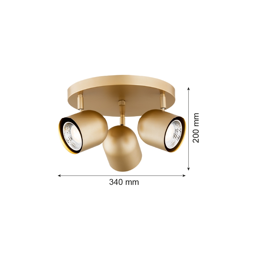 Argon 6249 - Bodové svítidlo ISOLA 3xGU10/5W/230V