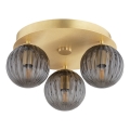 Argon 6308 - Stropní svítidlo PALOMA 3xE14/7W/230V zlatá/černá