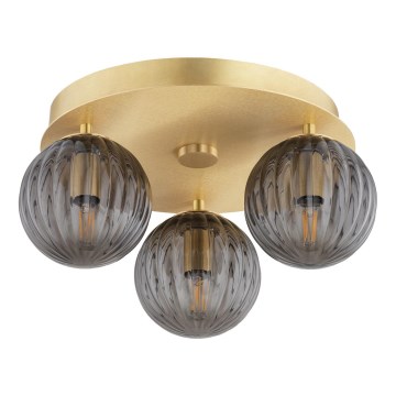 Argon 6308 - Stropní svítidlo PALOMA 3xE14/7W/230V zlatá/černá