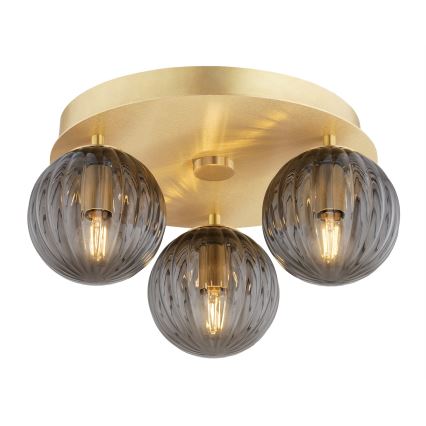 Argon 6308 - Stropní svítidlo PALOMA 3xE14/7W/230V zlatá/černá