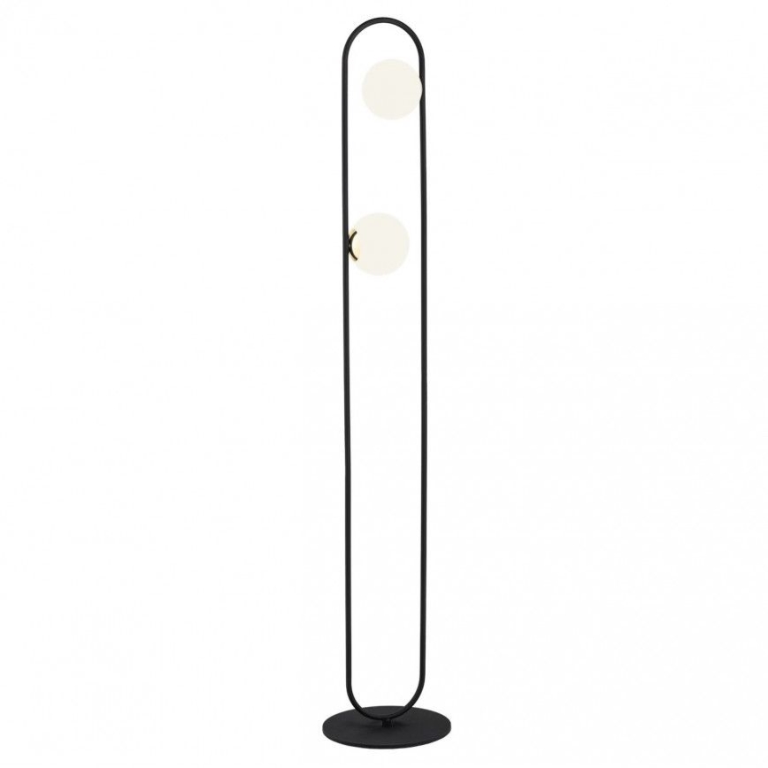 Argon 7071 - Stojací lampa ROVETTO 2xE14/7W/230V černá/zlatá