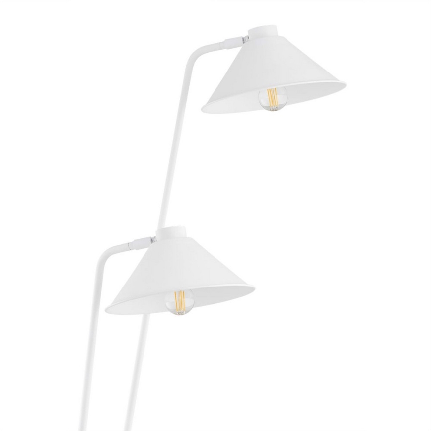 Argon 7074 - Stojací lampa GABIAN 2xE27/15W/230V bílá