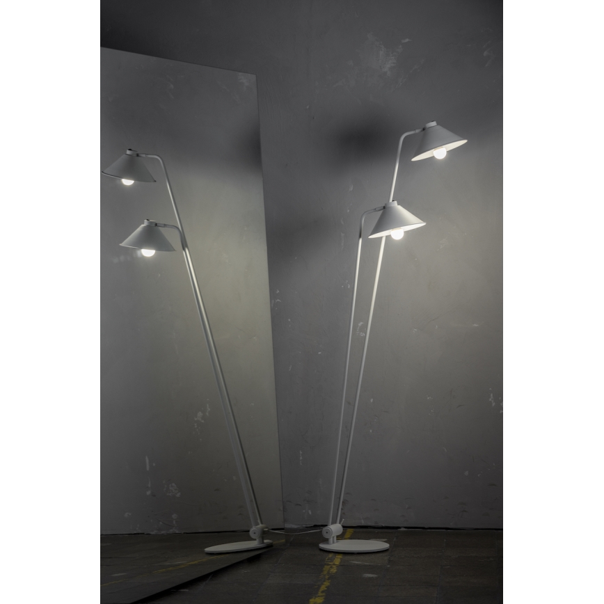 Argon 7075 - Stojací lampa GABIAN 2xE27/15W/230V černá