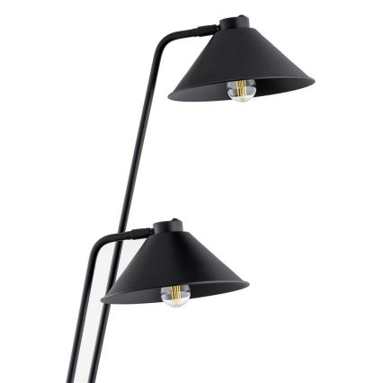 Argon 7075 - Stojací lampa GABIAN 2xE27/15W/230V černá