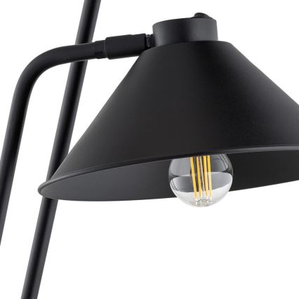Argon 7075 - Stojací lampa GABIAN 2xE27/15W/230V černá