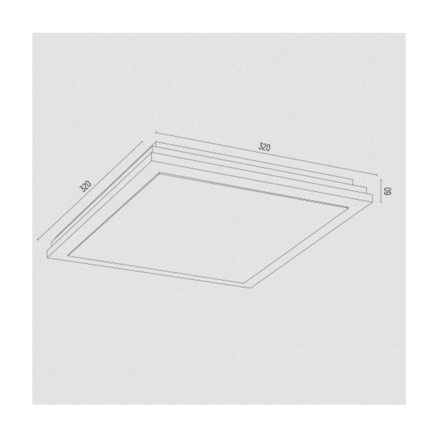 Argon 7146 - Stropní svítidlo CASERTA 2xE27/15W/230V 32x32 cm