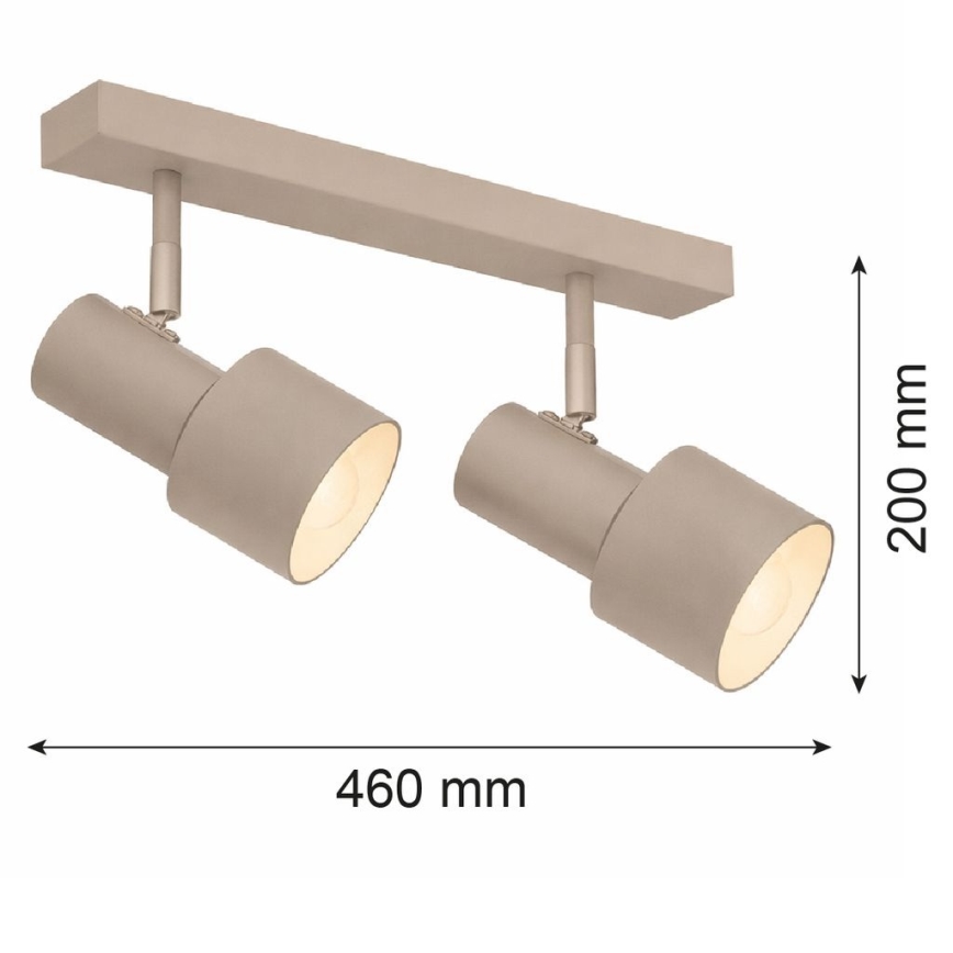 Argon 7294 - Bodové svítidlo DOR 2xE27/15W/230V béžová