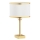 Argon 8029 - Stolní lampa ABBANO 1xE27/15W/230V mosaz/bílá