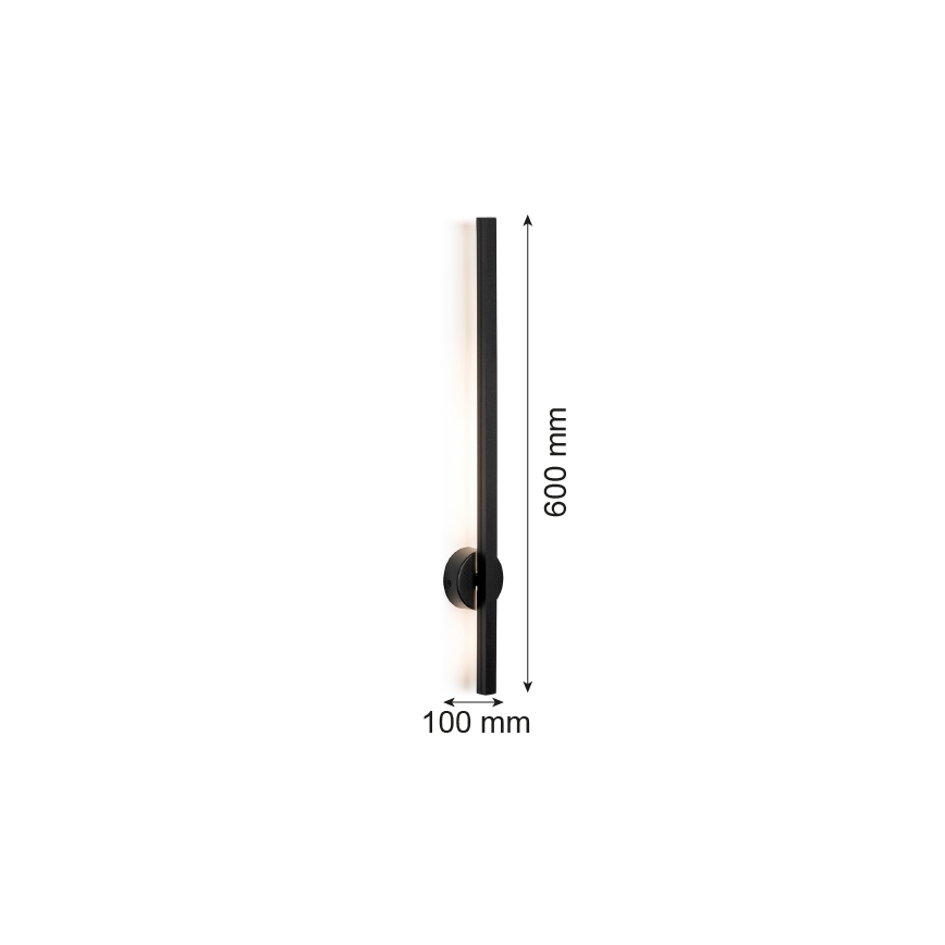 Argon 8052 - LED Nástěnné svítidlo ASSE LED/6W/230V černá