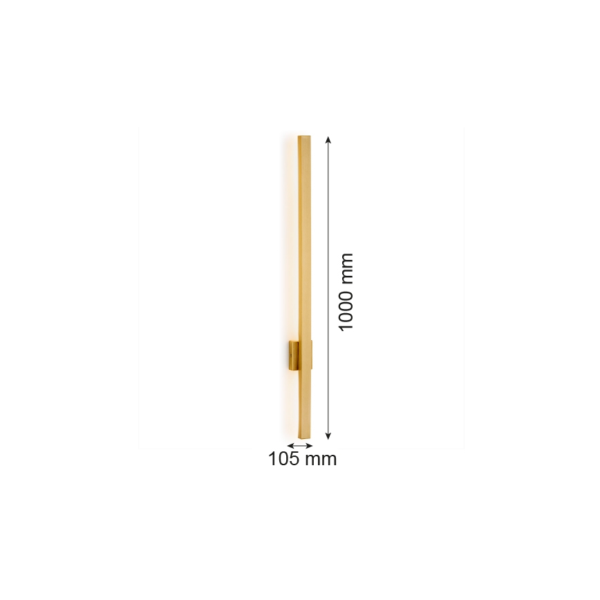 Argon 8053 - LED Nástěnné svítidlo ASSE LED/10W/230V zlatá