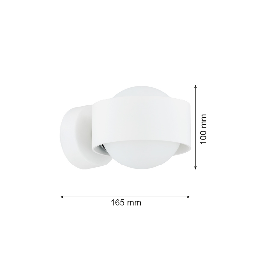 Argon 8057 - Nástěnné svítidlo MASSIMO PLUS 1xG9/6W/230V bílá