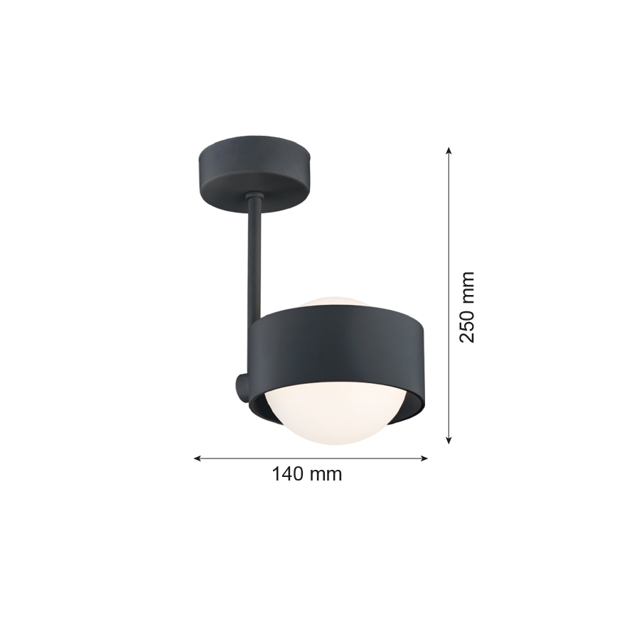 Argon 8060 - Lustr na tyči MASSIMO PLUS 1xG9/6W/230V černá