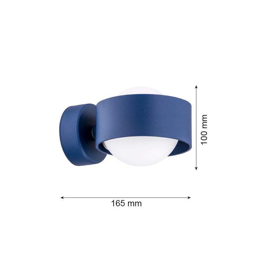 Argon 8061 - Nástěnné svítidlo MASSIMO PLUS 1xG9/6W/230V modrá