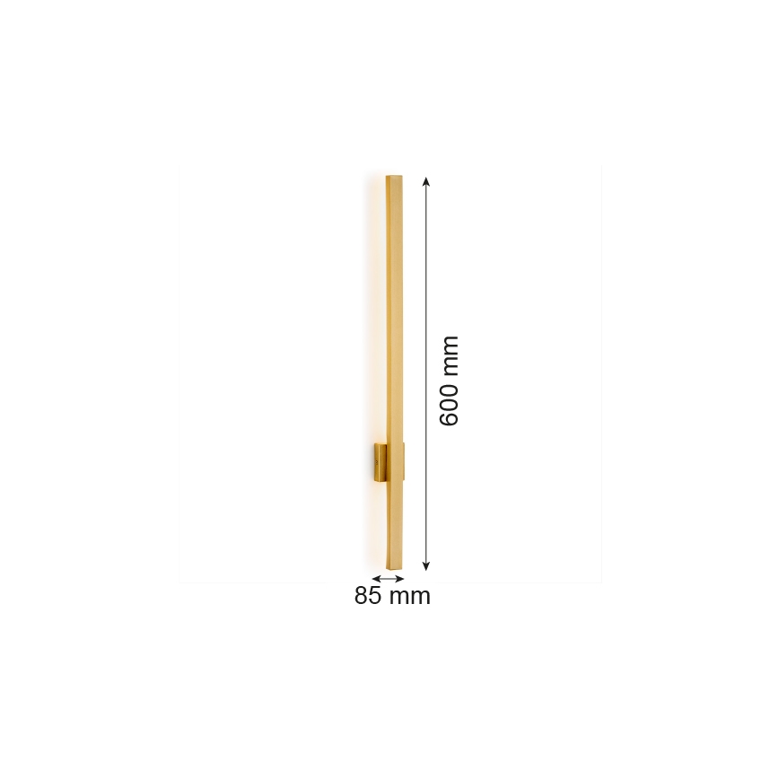 Argon 8063 - LED Nástěnné svítidlo ASSE LED/6W/230V zlatá
