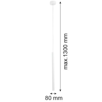 Argon 8066 - Lustr na lanku ETNA 1xG9/6W/230V bílá