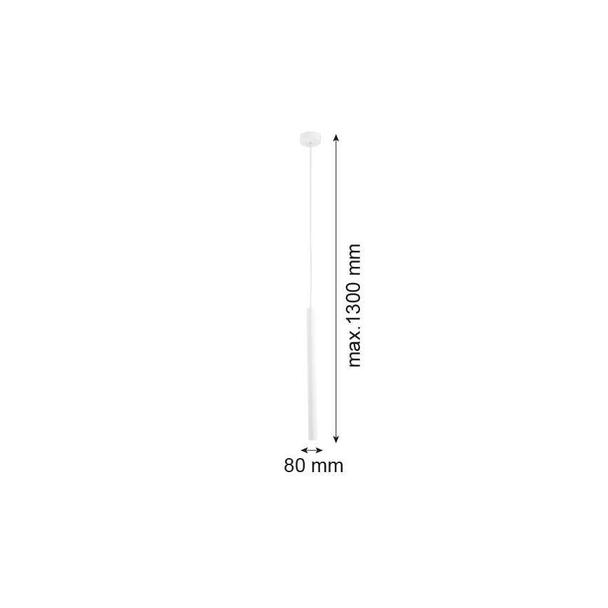 Argon 8066 - Lustr na lanku ETNA 1xG9/6W/230V bílá