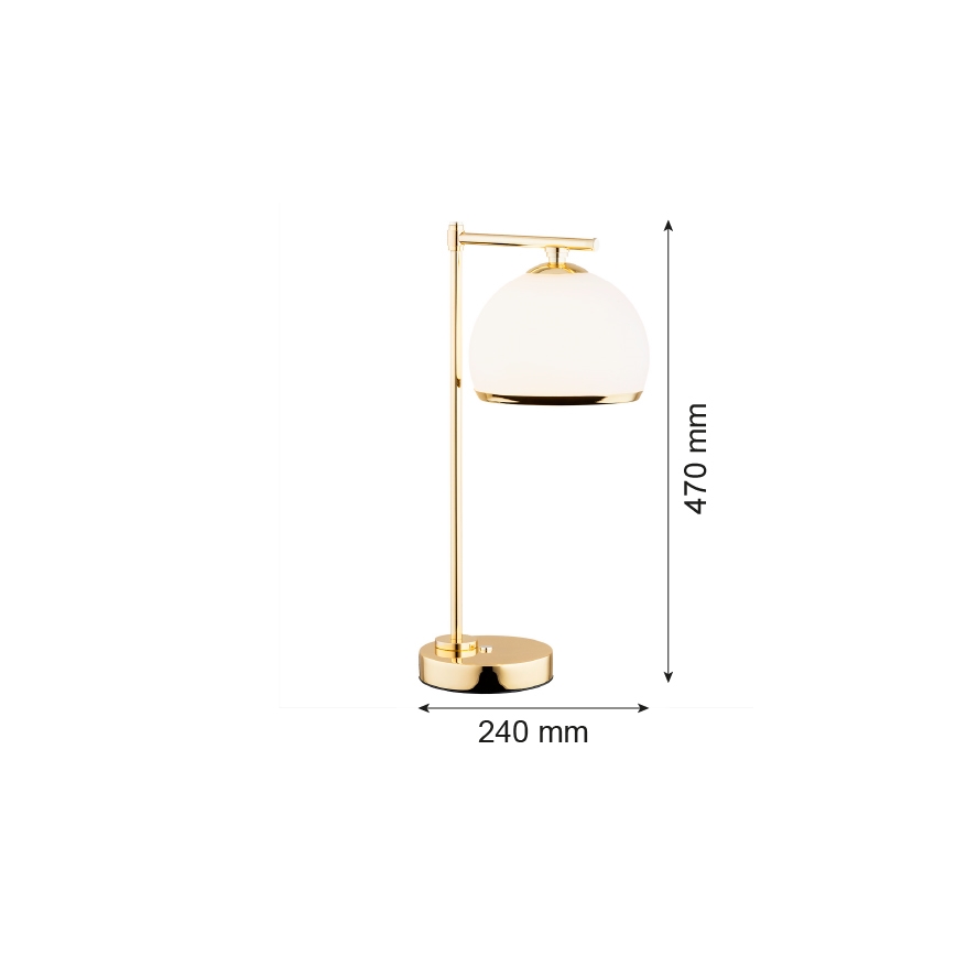 Argon 8120 -  Stolní lampa MARBELLA 1xE27/15W/230V mosaz