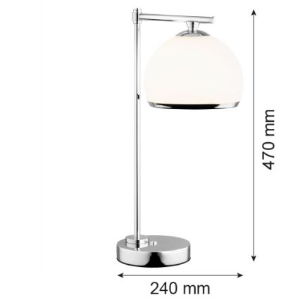 Argon 8121 -  Stolní lampa MARBELLA 1xE27/15W/230V chrom