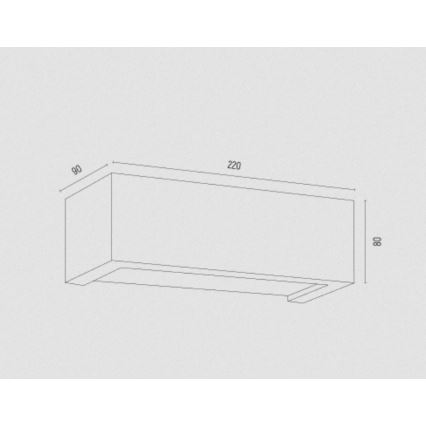 Argon 8249 - Nástěnné svítidlo CASERTA 1xE27/15W/230V 22 cm