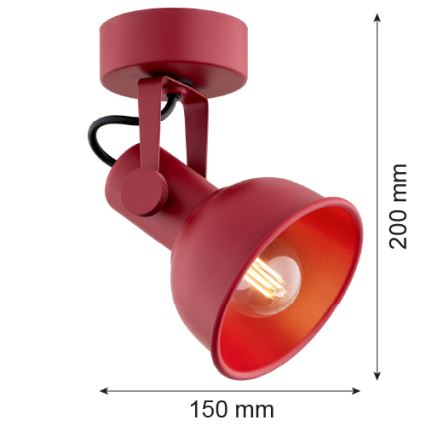 Argon 8298 - Bodové svítidlo LENORA 1xE14/7W/230V červená