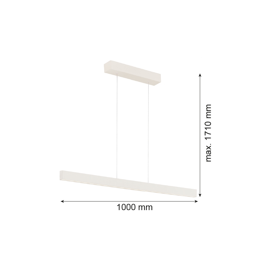 Argon 8302 - LED Lustr na lanku BALANS LED/35W/230V 3000K krémová