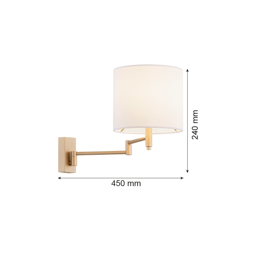 Argon 8314 - Nástěnná lampa DOLCE 1xE27/15W/230V