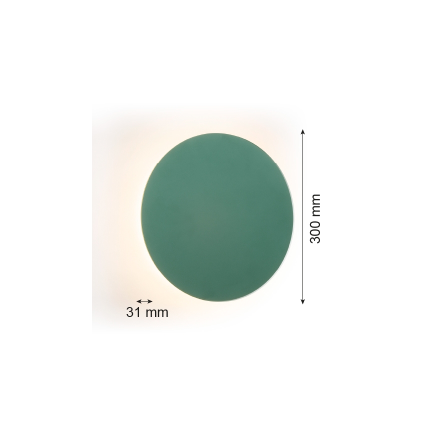 Argon 8325 - LED Nástěnné svítidlo OREGON PLUS LED/6W/230V 3000K 30 cm zelená