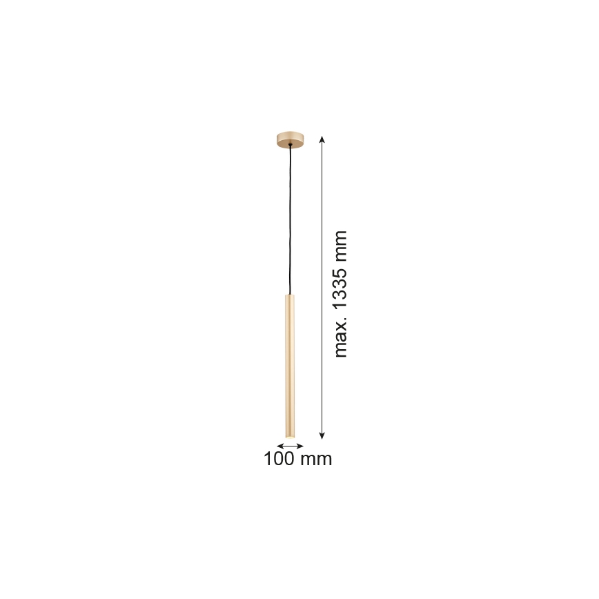 Argon 8327 - LED Lustr na lanku RIO LED/4,2W/230V 3000K zlatá