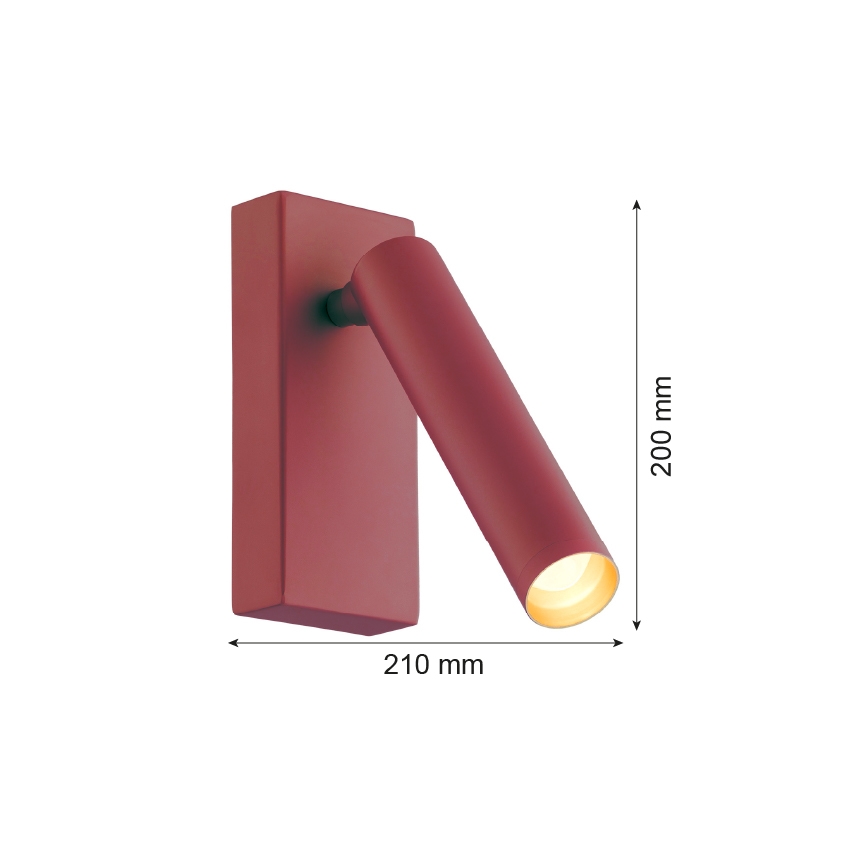 Argon 8330 - LED Nástěnné bodové svítidlo RIO LED/4,2W/230V 3000K červená