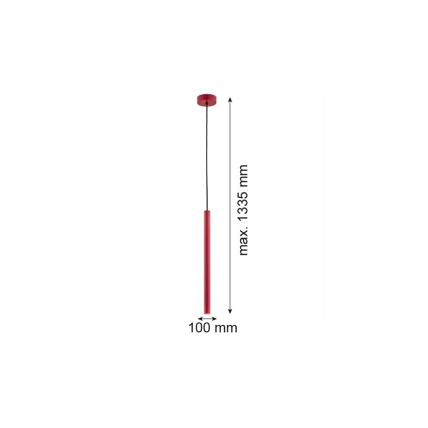 Argon 8331 - LED Lustr na lanku RIO LED/4,2W/230V 3000K červená