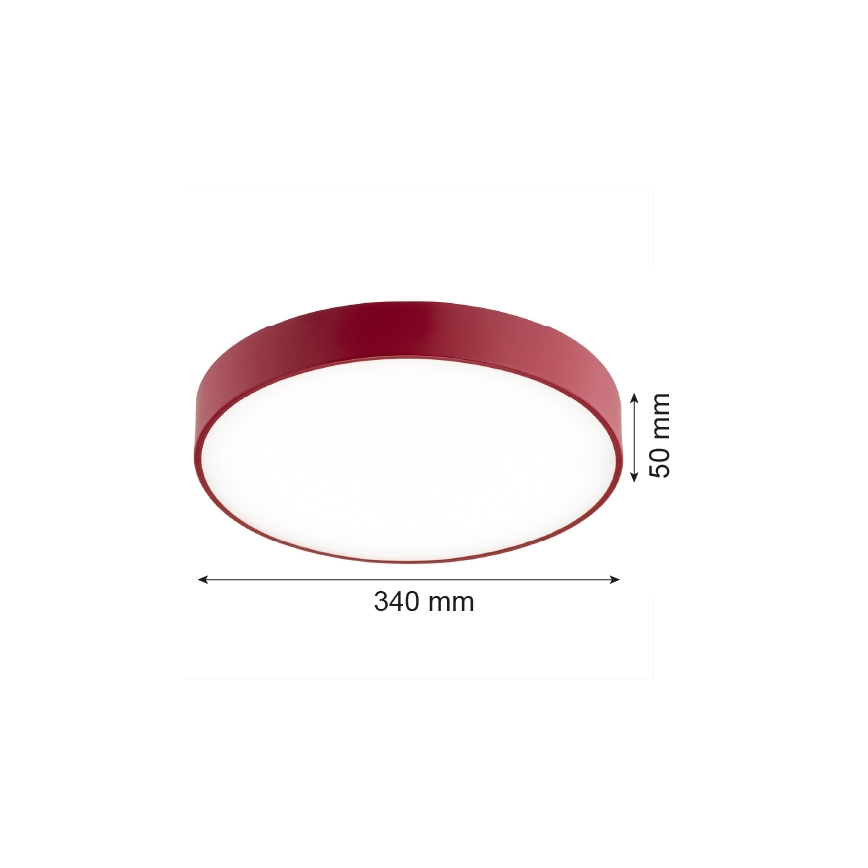 Argon 8334 - LED Stropní svítidlo TIAMO LED/22W/230V 4000K červená