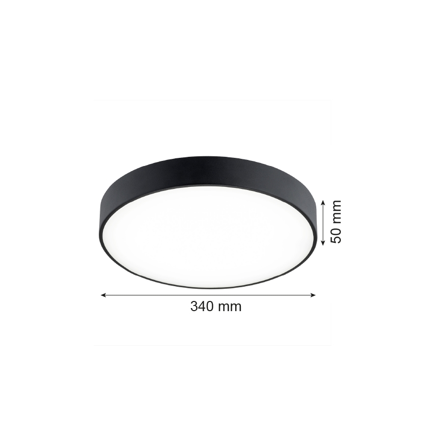 Argon 8348 - LED Stropní svítidlo TIAMO LED/22W/230V 4000K černá