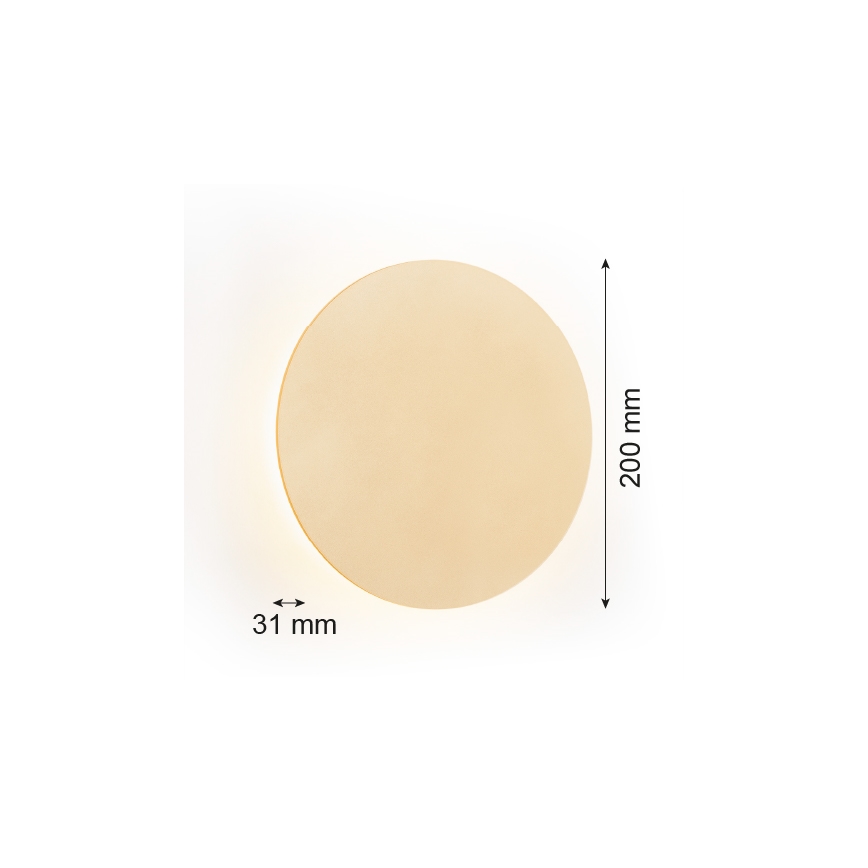 Argon 8351 - LED Nástěnné svítidlo OREGON PLUS LED/4,5W/230V 3000K 20 cm zlatá